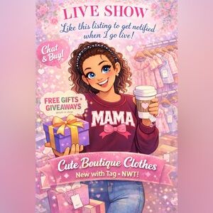 Like this listing to get notified when I go live